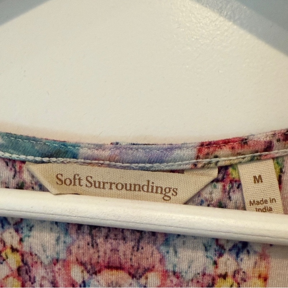 Soft Surroundings Multicolored Patterned Tunic - image 4